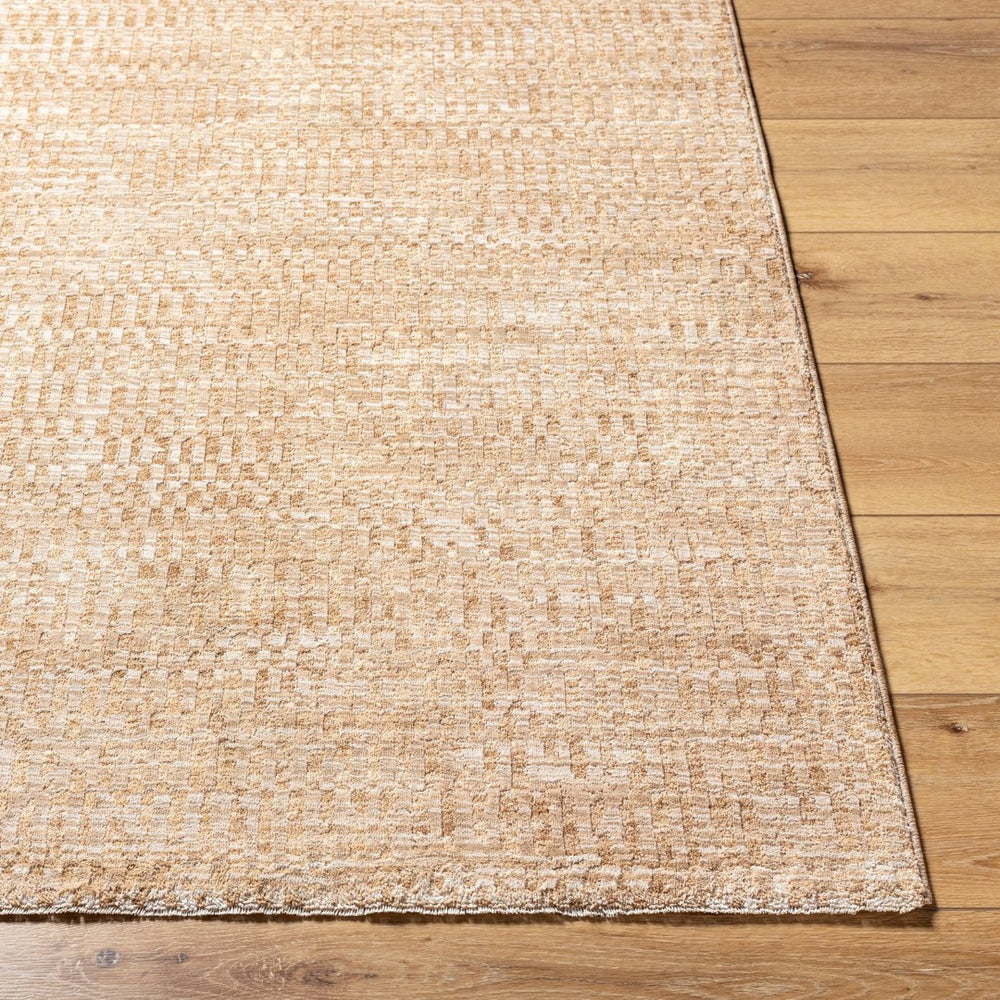 Livabliss Masterpiece Turkish Machine Woven Medallion Area Rug with Fringe for Large Living Spaces Beige, Tan 7'10" x 7'10" MPC2304-710RD