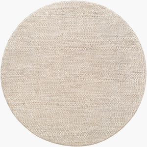 Livabliss Masterpiece Traditional Fringed Polyester Area Rug Woven in Turkey for Large Living Spaces Light Gray, Med 7'10" x 7'10" MPC2305-710RD