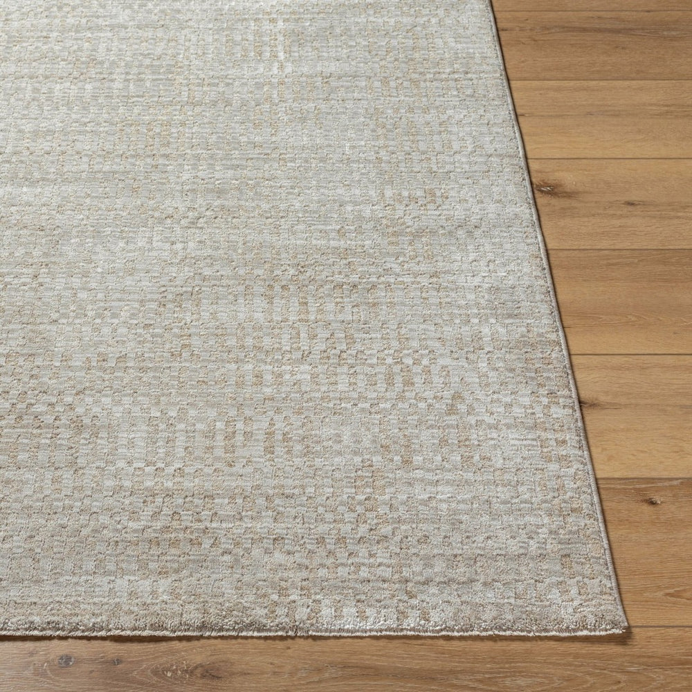 Livabliss Masterpiece Traditional Fringed Polyester Area Rug Woven in Turkey for Large Living Spaces Light Gray, Med 6'7" x 6'7" MPC2305-67RD