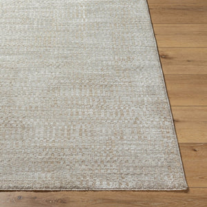 Livabliss Masterpiece Traditional Fringed Polyester Area Rug Woven in Turkey for Large Living Spaces Light Gray, Med 7'10" x 7'10" MPC2305-710RD
