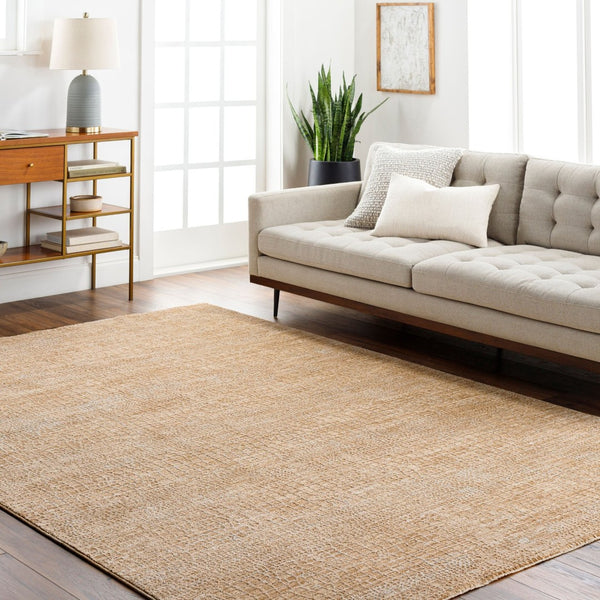 Livabliss Masterpiece Polyester Fringe Area Rug for Modern Living Room or Dining Space Light Gray, Bei 7'10" x 10'2" MPC2306-710102