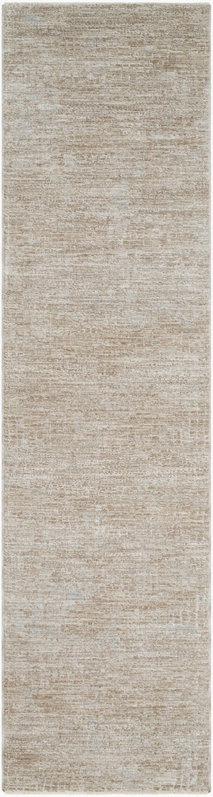 Livabliss Masterpiece Polyester Area Rug with Fringe Minimalist Turkish Woven Living Room Floor Light Gray, Med 2'7" x 7'3" MPC2307-2773