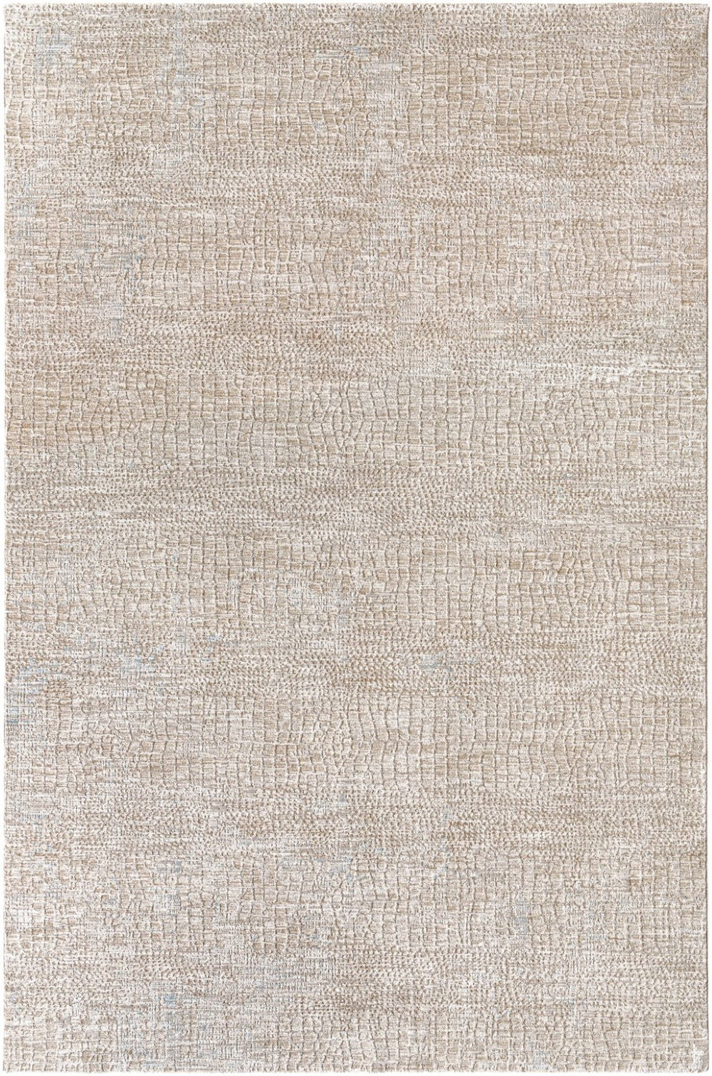 Livabliss Masterpiece Polyester Area Rug with Fringe Minimalist Turkish Woven Living Room Floor Light Gray, Med 9' x 12'2" MPC2307-9122