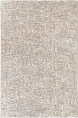 Livabliss Masterpiece Polyester Area Rug with Fringe Minimalist Turkish Woven Living Room Floor Light Gray, Med 9' x 12'2" MPC2307-9122