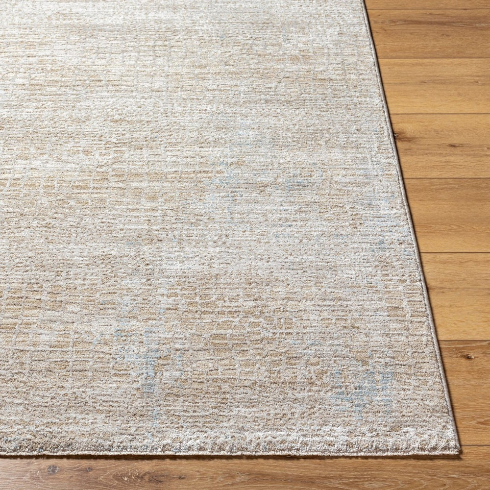 Livabliss Masterpiece Polyester Area Rug with Fringe Minimalist Turkish Woven Living Room Floor Light Gray, Med 9' x 12'2" MPC2307-9122