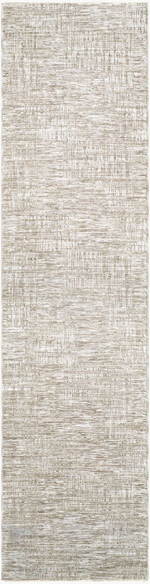 Livabliss Masterpiece Turkish Cotton Blend Area Rug with Fringe for Minimalist Living Rooms Light Gray, Med 2'7" x 7'3" MPC2309-2773
