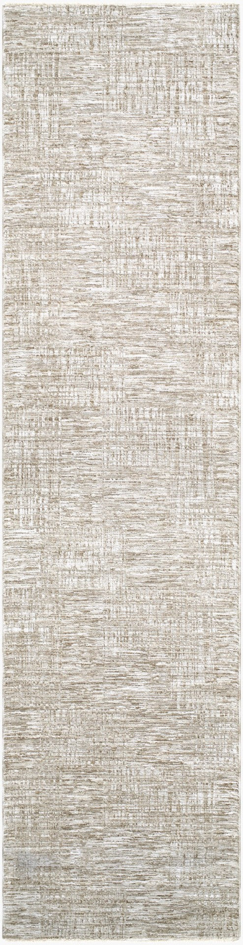 Livabliss Masterpiece Turkish Cotton Blend Area Rug with Fringe for Minimalist Living Rooms Light Gray, Med 2'7" x 7'3" MPC2309-2773