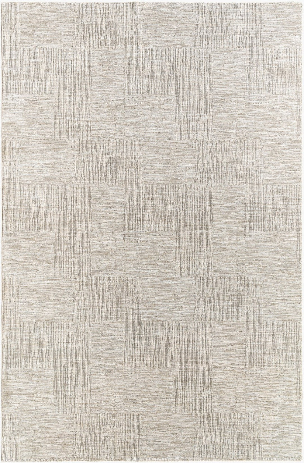 Livabliss Masterpiece Turkish Cotton Blend Area Rug with Fringe for Minimalist Living Rooms Light Gray, Med 5' x 7'5" MPC2309-575