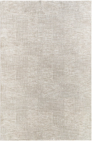 Livabliss Masterpiece Turkish Cotton Blend Area Rug with Fringe for Minimalist Living Rooms Light Gray, Med 5' x 7'5" MPC2309-575