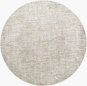 Livabliss Masterpiece Turkish Cotton Blend Area Rug with Fringe for Minimalist Living Rooms Light Gray, Med 6'7" x 6'7" MPC2309-67RD
