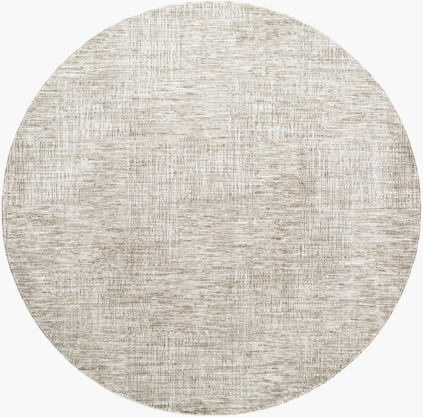Livabliss Masterpiece Turkish Cotton Blend Area Rug with Fringe for Minimalist Living Rooms Light Gray, Med 6'7" x 6'7" MPC2309-67RD