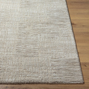 Livabliss Masterpiece Turkish Cotton Blend Area Rug with Fringe for Minimalist Living Rooms Light Gray, Med 5' x 7'5" MPC2309-575