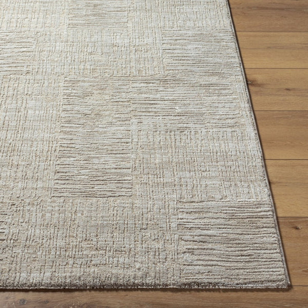 Livabliss Masterpiece Turkish Cotton Blend Area Rug with Fringe for Minimalist Living Rooms Light Gray, Med 5' x 7'5" MPC2309-575