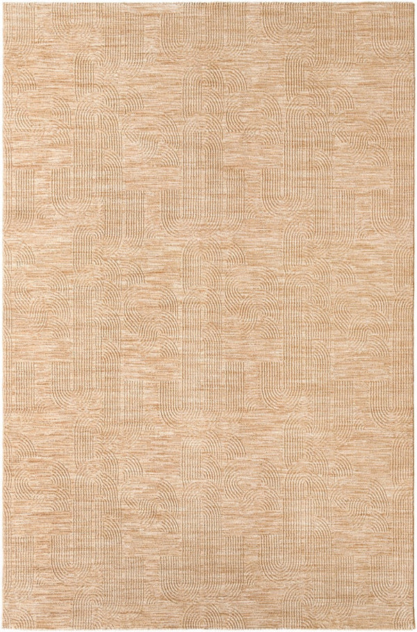 Livabliss Masterpiece Turkish Machine Woven Polyester Area Rug with Fringe for Formal Living Rooms Beige, Tan 2'7" x 3'11" MPC2310-27311