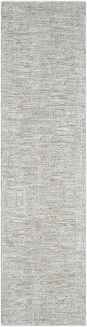 Livabliss Masterpiece Turkish Woven Polyester Area Rug with Fringe for Living and Dining Rooms Light Gray, Med 2'7" x 7'3" MPC2311-2773