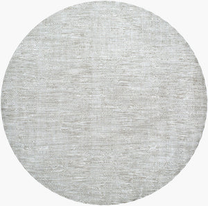Livabliss Masterpiece Turkish Woven Polyester Area Rug with Fringe for Living and Dining Rooms Light Gray, Med 6'7" x 6'7" MPC2311-67RD