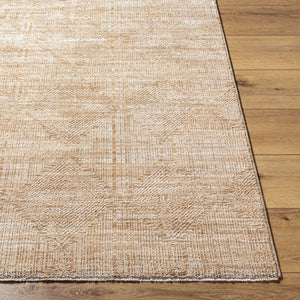 Livabliss Masterpiece Medallion Area Rug with Fringe Woven in Turkey for Living Dining Rooms Beige, Tan 2' x 2'11" MPC2312-2211