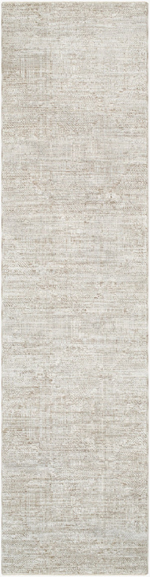 Livabliss Masterpiece Traditional Fringe Area Rug Turkey Woven Polyester Formal Living Room Floor Light Gray, Cre 2'7" x 10' MPC2313-2710