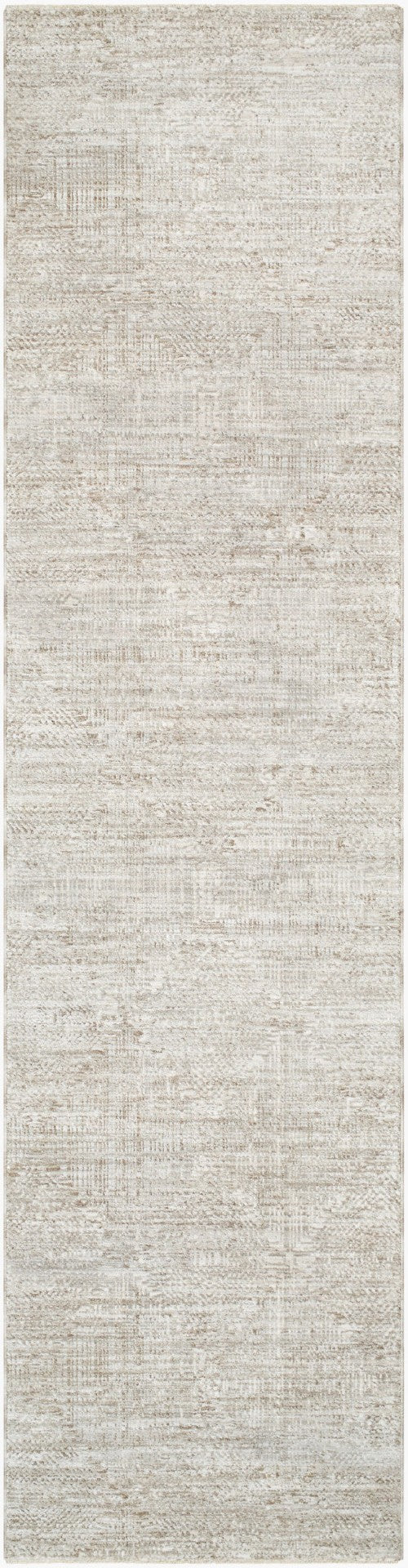 Livabliss Masterpiece Traditional Fringe Area Rug Turkey Woven Polyester Formal Living Room Floor Light Gray, Cre 2'7" x 10' MPC2313-2710