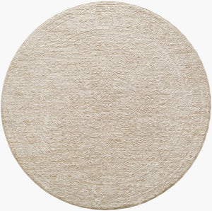 Livabliss Masterpiece Traditional Fringe Area Rug Polyester Woven Formal Living Room Accent Light Gray, Med 5'3" x 5'3" MPC2315-53RD