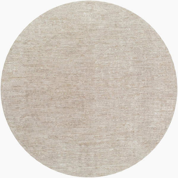 Livabliss Masterpiece Traditional Fringe Area Rug Polyester Woven Formal Living Room Accent Light Gray, Med 6'7" x 6'7" MPC2315-67RD