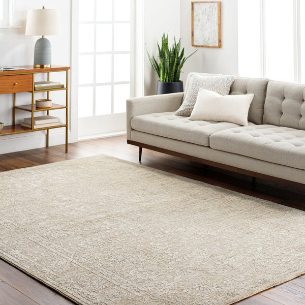 Livabliss Masterpiece Traditional Fringe Area Rug Polyester Woven Formal Living Room Accent Light Gray, Med 12' x 15' MPC2315-1215