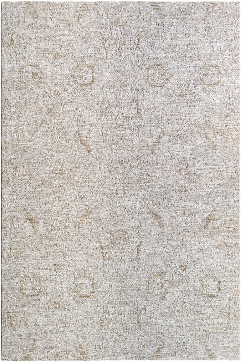 Livabliss Masterpiece Traditional Fringe Area Rug Machine Woven Polyester for Large Living Spaces Light Gray, Cre 10' x 13'11" MPC2317-101311