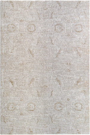 Livabliss Masterpiece Traditional Fringe Area Rug Machine Woven Polyester for Large Living Spaces Light Gray, Cre 10' x 13'11" MPC2317-101311