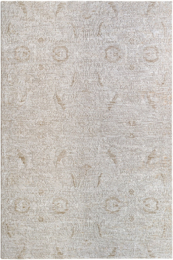 Livabliss Masterpiece Traditional Fringe Area Rug Machine Woven Polyester for Large Living Spaces Light Gray, Cre 10' x 13'11" MPC2317-101311