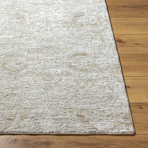 Livabliss Masterpiece Traditional Fringe Area Rug Machine Woven Polyester for Large Living Spaces Light Gray, Cre 10' x 13'11" MPC2317-101311
