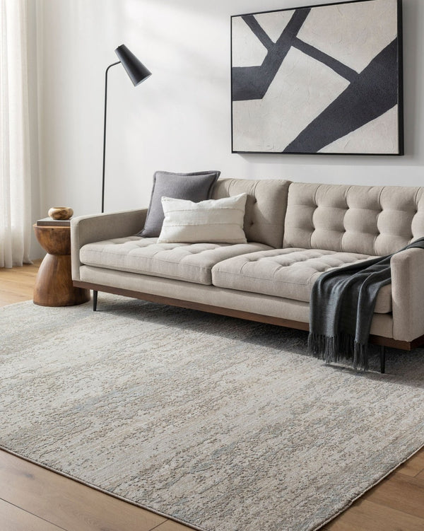 Livabliss Masterpiece Traditional Fringe Area Rug Turkey Woven Cotton Blend Living Room Anchor Light Gray, Med 2'7" x 7'3" MPC2319-2773