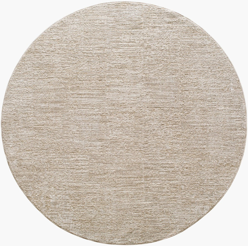 Livabliss Masterpiece Traditional Polyester Area Rug with Fringe for Formal Living Dining Rooms Light Gray, Med 5'3" x 5'3" MPC2321-53RD