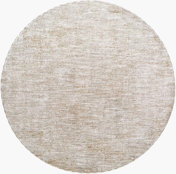 Livabliss Masterpiece Traditional Polyester Area Rug with Fringe for Formal Living Dining Rooms Light Gray, Med 6'7" x 6'7" MPC2321-67RD