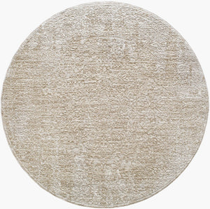 Livabliss Masterpiece Turkish Polyester Area Rug with Fringe Traditional Pattern for Living Rooms Medium Gray, Li 7'10" x 7'10" MPC2322-710RD
