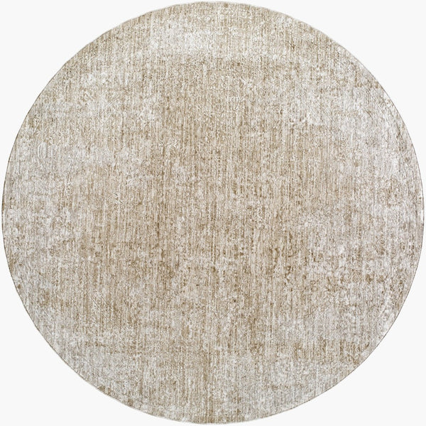 Livabliss Masterpiece Turkish Polyester Area Rug with Fringe Traditional Pattern for Living Rooms Medium Gray, Li 6'7" x 6'7" MPC2322-67RD
