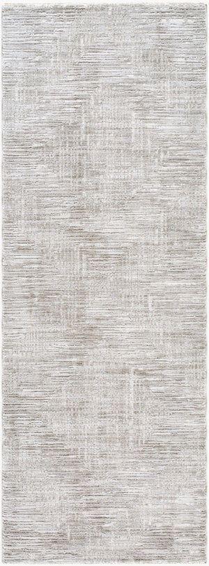 Livabliss Masterpiece Turkish Machine Woven Polyester Area Rug with Fringe for Living Rooms Light Sage, Med 2'7" x 7'3" MPC2324-2773