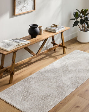 Livabliss Masterpiece Turkish Machine Woven Polyester Area Rug with Fringe for Living Rooms Light Sage, Med 7'10" x 10'2" MPC2324-710102