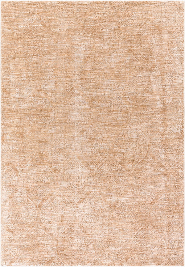 Livabliss Masterpiece Turkish Inspired Area Rug with Fringe Polyester Weave for Formal Living Rooms Light Beige, Be 6'7" x 9'6" MPC2325-6796