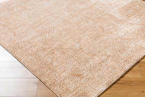 Livabliss Masterpiece Turkish Inspired Area Rug with Fringe Polyester Weave for Formal Living Rooms Light Beige, Be 6'7" x 6'7" MPC2325-67RD