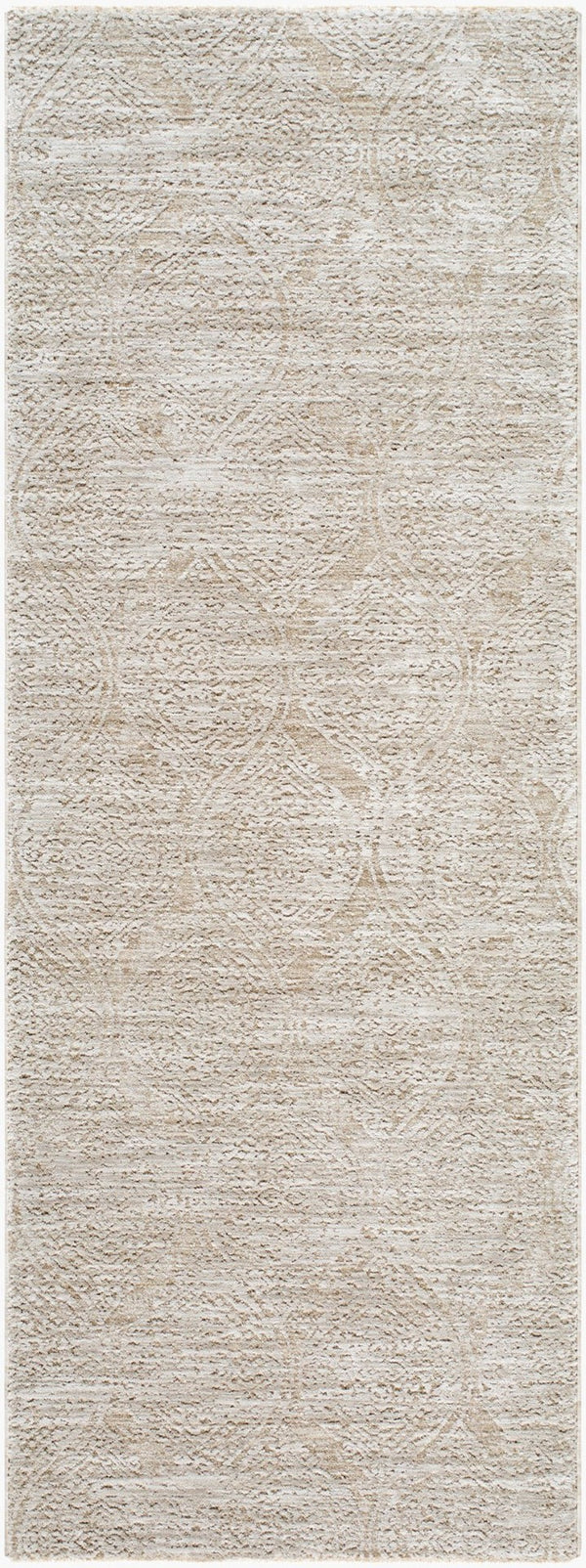 Livabliss Masterpiece Turkish Inspired Polyester Area Rug with Fringe Trim for Living Dining Rooms Light Sage, Sag 2'7" x 10' MPC2326-2710