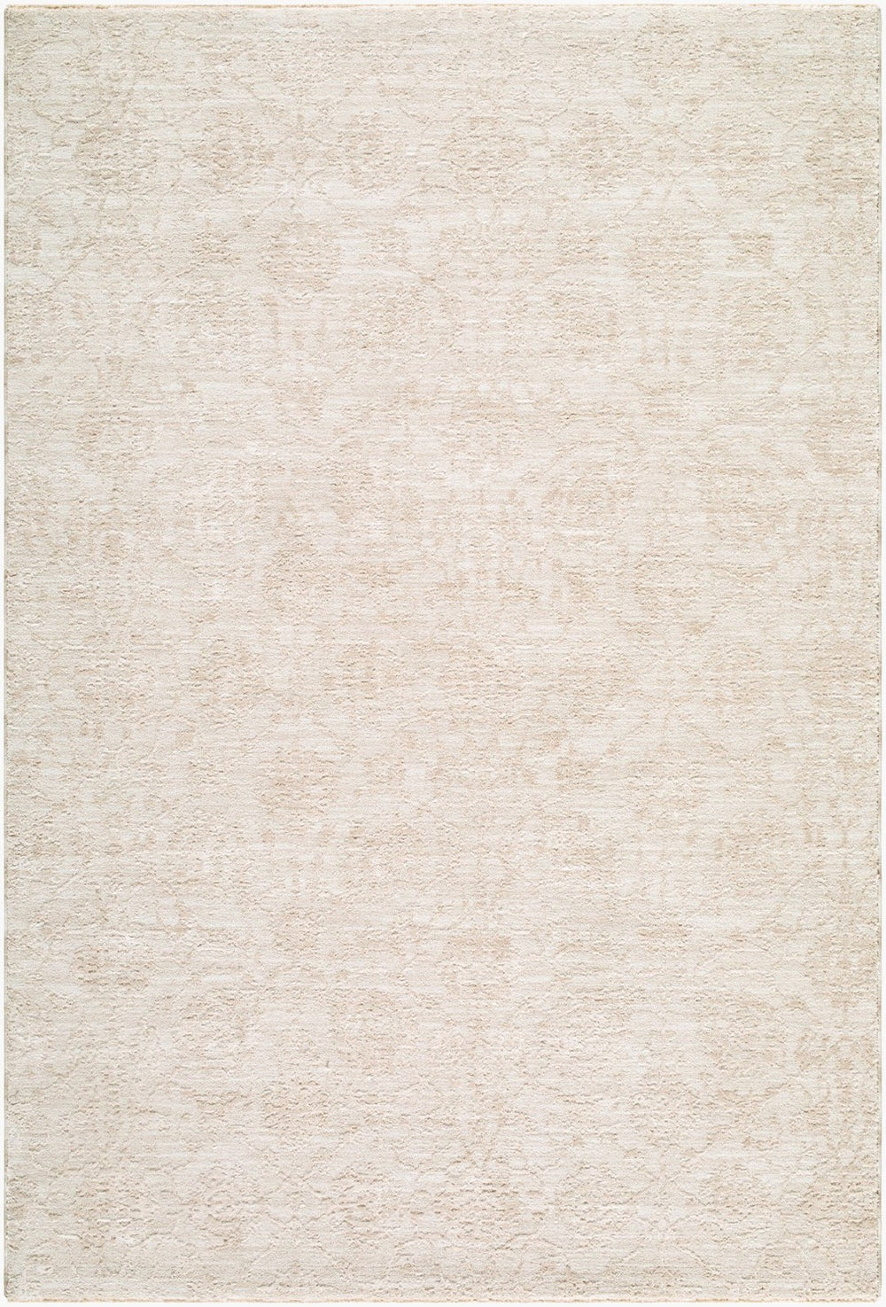 Livabliss Masterpiece Traditional Fringe Area Rug Machine Woven Polyester for Formal Living Rooms White, Cream 7'10" x 10'2" MPC2329-710102