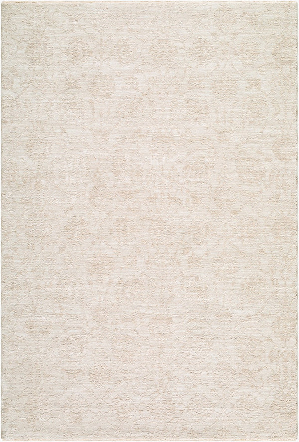 Livabliss Masterpiece Traditional Fringe Area Rug Machine Woven Polyester for Formal Living Rooms White, Cream 7'10" x 10'2" MPC2329-710102