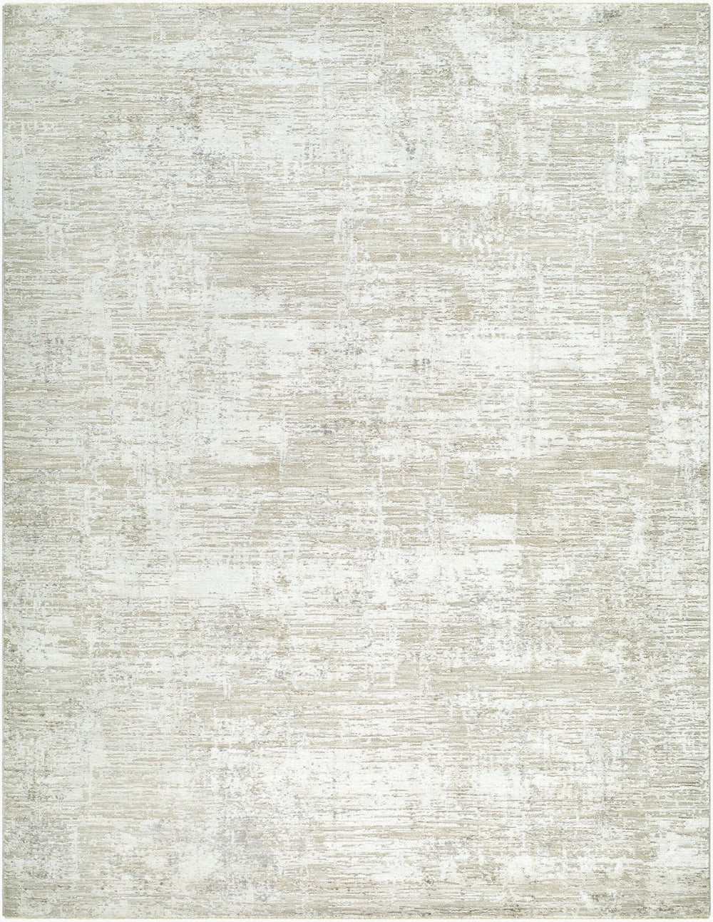Livabliss Masterpiece Geometric Polyester Area Rug with Fringe Mid Century Modern Living Room White, Ivory 9' x 12'2" MPC2330-9122