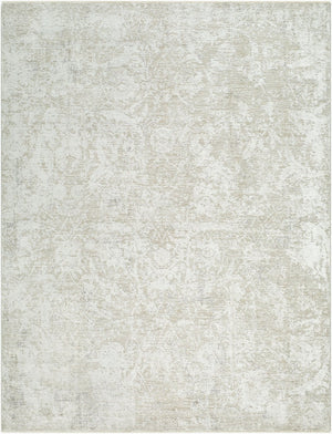 Livabliss Masterpiece Geometric Mid-century Polyester Area Rug with Vintage Fringe for Living Rooms White, Ivory 6'7" x 9'6" MPC2332-6796