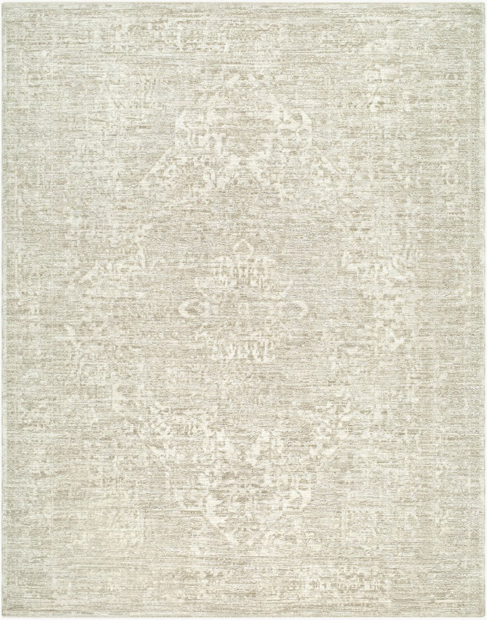 Livabliss Masterpiece Traditional Medallion Area Rug Polyester Pile Fringe Border Living Room Tan, Light Brow 2' x 2'11" MPC2336-2211