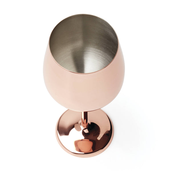 Lenox Cambridge 18 Oz Copper Stainless Steel White Wine Glasses, Set of 4 Metallic, COPPER METAL EW005CBCPRDS