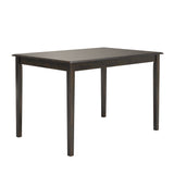 Homelegance By Top-Line Lorren 48-inch Rectangular Dining Table Black Rubberwood