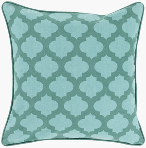 Surya Morrocan Geometric Lattice Cotton Throw Pillow with Tile Inspired Print for Sofa MPL003-2222