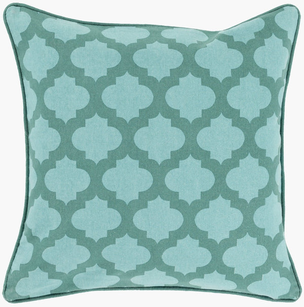 Surya Morrocan Lattice Cotton Accent Pillow Geometric Print for Sofas and Armchairs MPL003-1818