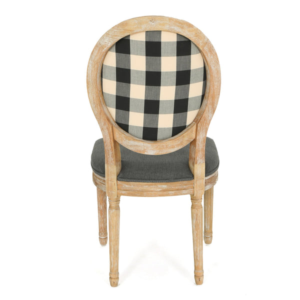 English Elm Christopher Knight Home® - Kd Dining Chair - Timeless French Country Elegance With Upholstered Comfort For Your Dining Room 60352.00BCDGRY